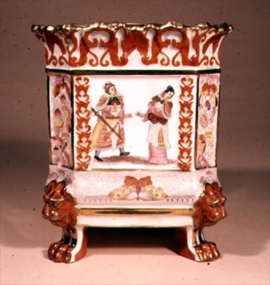 Chinese-style jardiniere, designed by John Davenport, c.1820 by English School